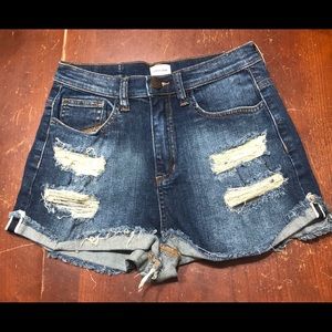 Sneak Peek High Rise Denim Shorts Sz Sm
